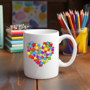 Sensibilisation sur l'autisme Coeur Mug