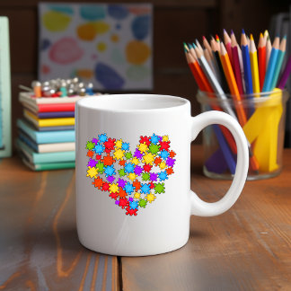 Sensibilisation sur l'autisme Coeur Mug