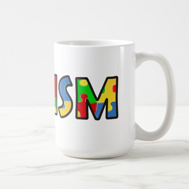 Sensibilisation sur l'autisme Coffee Mug Multicolo (Droite)