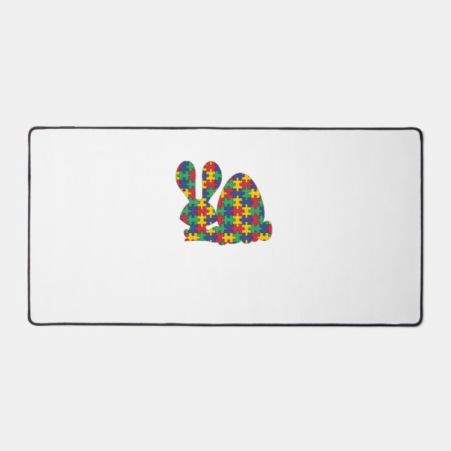 Sensibilisation sur l'autisme de Pâques Rabbit Piè (Recto)