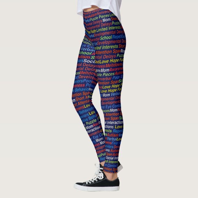 Sensibilisation sur l'autisme - Leggings (Gauche)