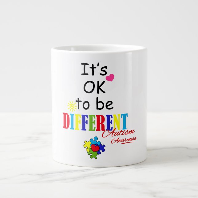 Sensibilisation sur l'autisme - Mug Jumbo (Devant)