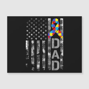 Sensibilisation sur l'autisme Papa USA Drapeau Fêt