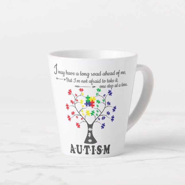 Sensibilisation sur l'autisme - Petite Mug en latt (Angle droit)