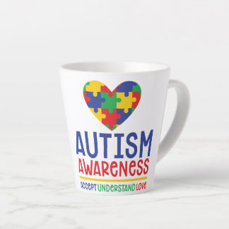 Sensibilisation sur l'autisme - Petite Mug en latt