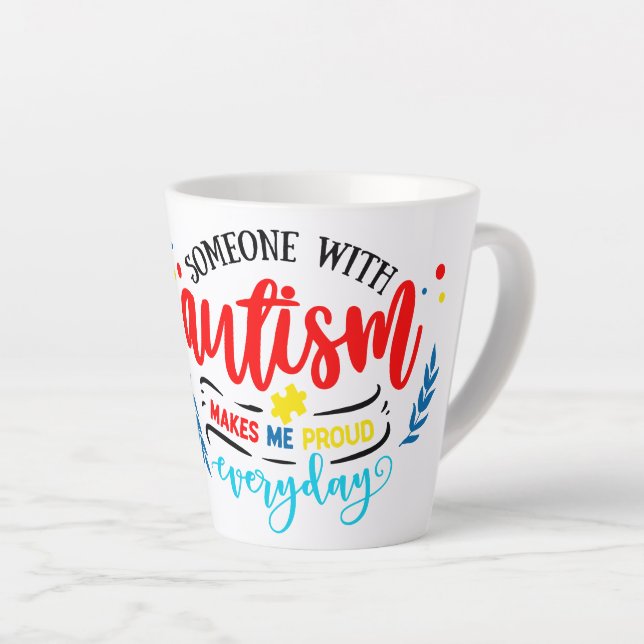 Sensibilisation sur l'autisme - Petite Mug en latt (Angle droit)