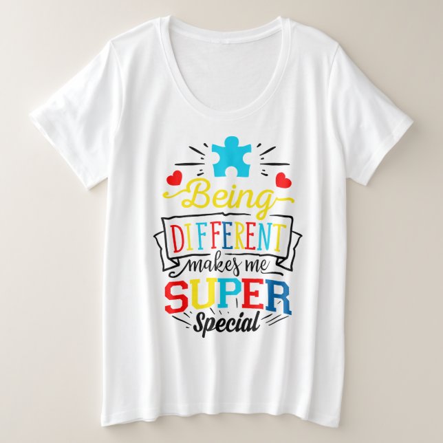 Sensibilisation sur l'autisme T-shirt de base pour (Design devant)