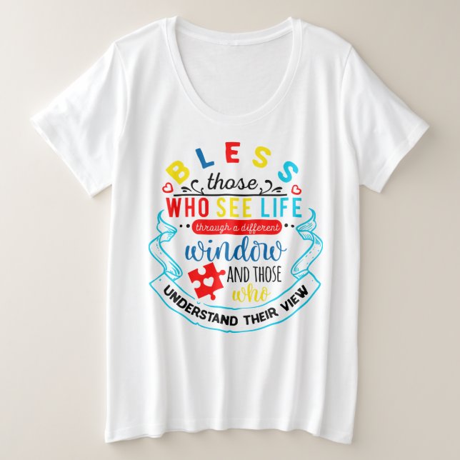 Sensibilisation sur l'autisme T-shirt de base pour (Design devant)