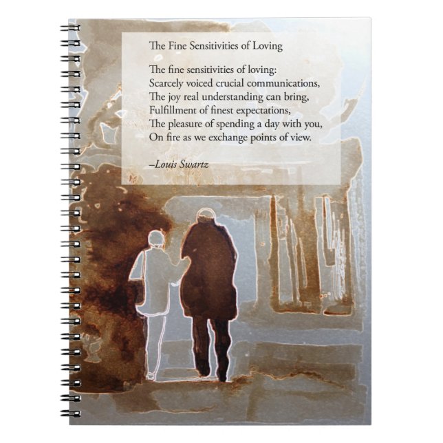 Sensibilités fines de carnet de notes à spirale (Devant)