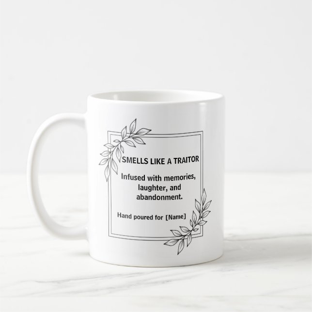 Sent comme un collègue traître Mug de départ (Gauche)