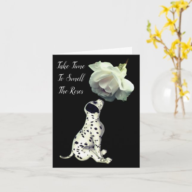 Sentez La Carte Inspirative Rose  Puppy Rose Note (Fleur jaune)