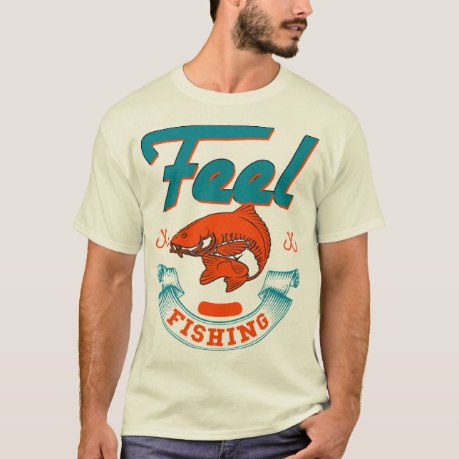 Sentez la pêche T-shirt Homme de base (Devant)