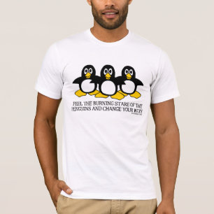 Sentez le regard fixe brûlant du T-shirt de