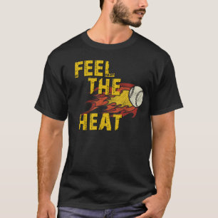 SENTEZ LE T-SHIRT DE BASE-BALL DE LA CHALEUR