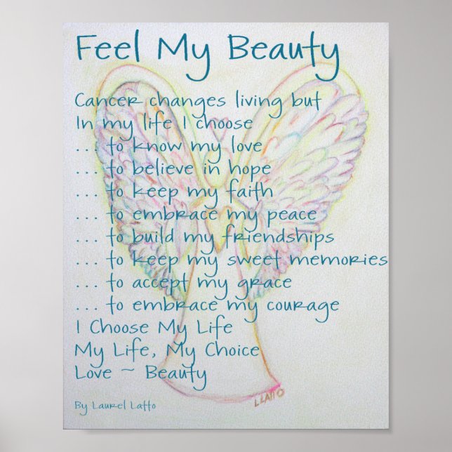 Sentez ma beauté Cancer Poem Poster Imprimer (Devant)