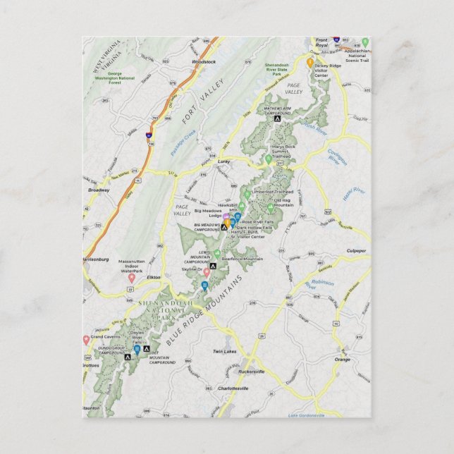 Sentier des Appalaches - Carte postale des monts B (Devant)