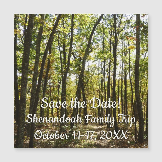 Sentier des Appalaches en octobre à Shenandoah (Devant)