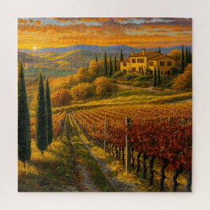 Sentier du vignoble – Puzzle inspiré de la Toscane