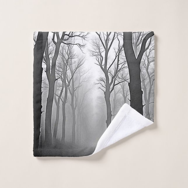 Sentier mystérieux de la forêt brumeuse (Gant de toilette)