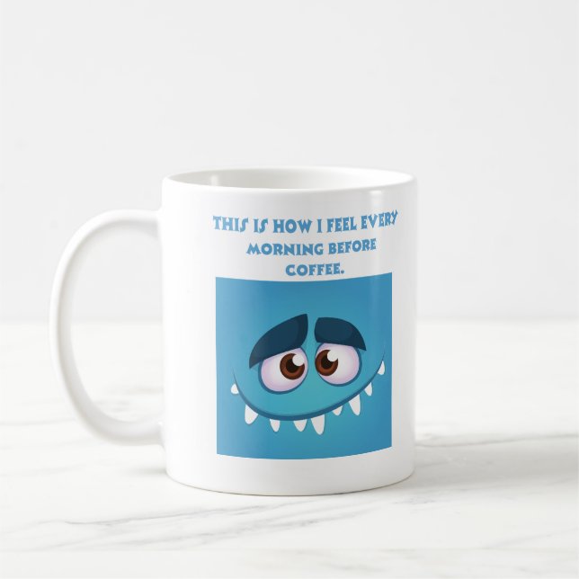 Sentiment bleu. café Mug (Gauche)