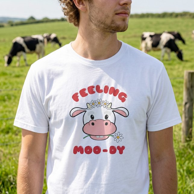Sentiment Laineux | T-Shirt avec Citation de Vache (Créateur téléchargé)