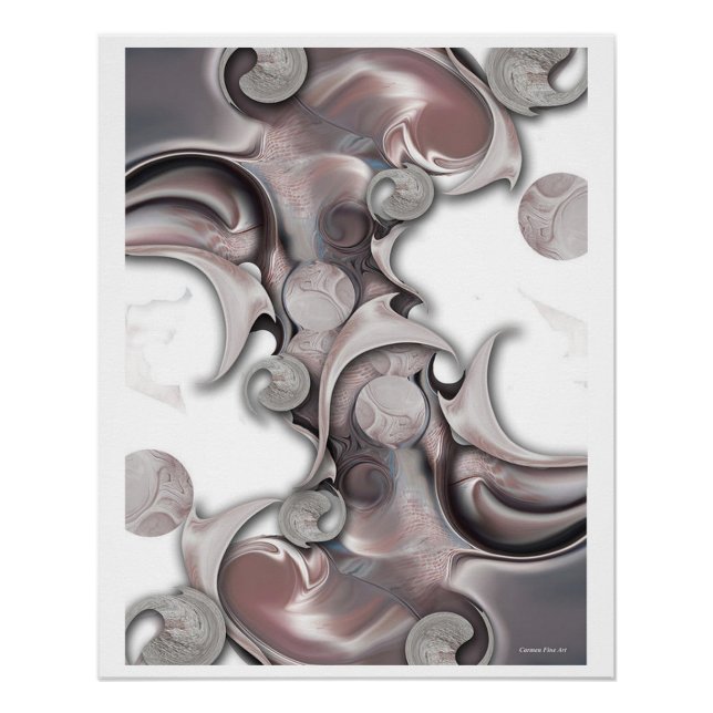 "Sentiment vs projection", Poster brillant (Devant)