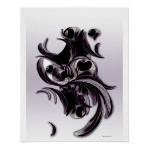 "Sentiment with Abstraction", affiche brillante