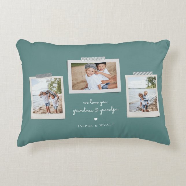 Sentiments joyeux Snapshot Photo Accent Coussin (Devant)