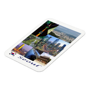 Séoul - Corée du Sud - Mosaic - Magnet