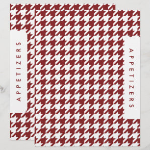 Séparateur de recette Houndstooth / Apéritifs / Pe