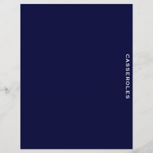 Séparateur de recettes Bleu marine et blanc Ca
