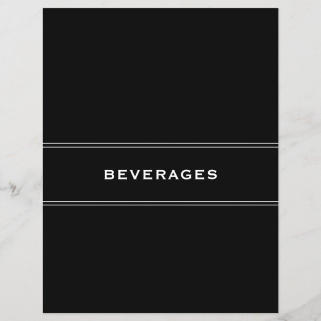 Séparateur de recettes | Noir & Blanc | Desserts (Devant)