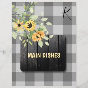 Séparateur organisateur de recettes rustique à pla