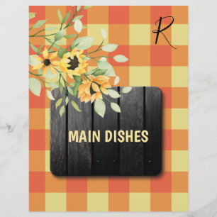 Séparateur organisateur de recettes rustique à pla