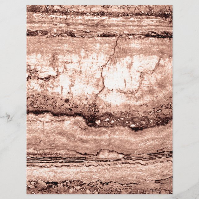 Sépia beige brun moderne brûlé granit orange (Devant)