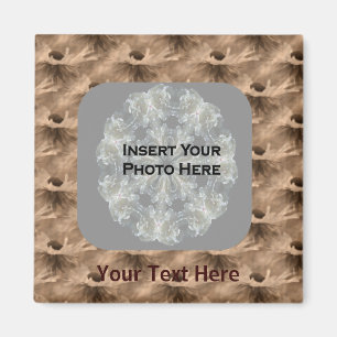 Sepia Daisy Fleurs Magnet photo