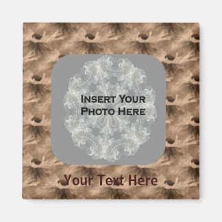 Sepia Daisy Fleurs Magnet photo