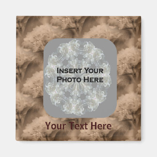Sepia Hydrangea Fleurs Magnet photo