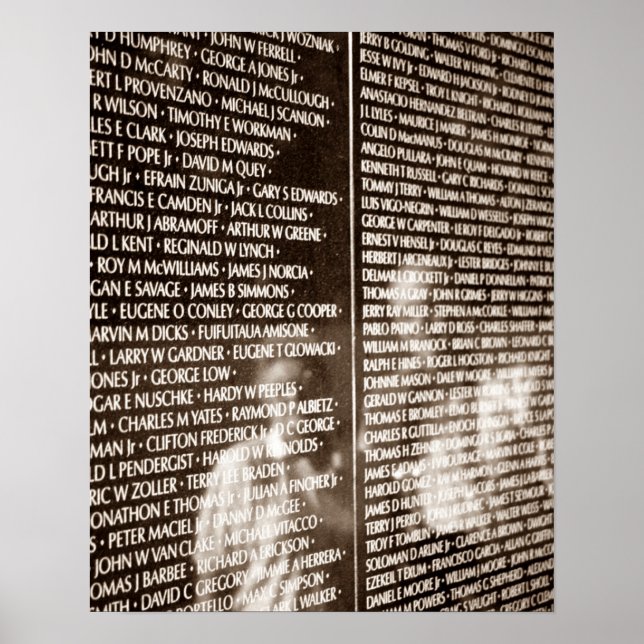 Sepia POSTER Réflexions Sur La Guerre Du Vietnam (Devant)