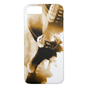 Sepia Tones Flying Eagle iPhone 7 Coque