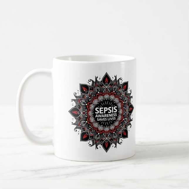 Sepsis Sensibilisation Sauve des vies Mugs Cups (Gauche)