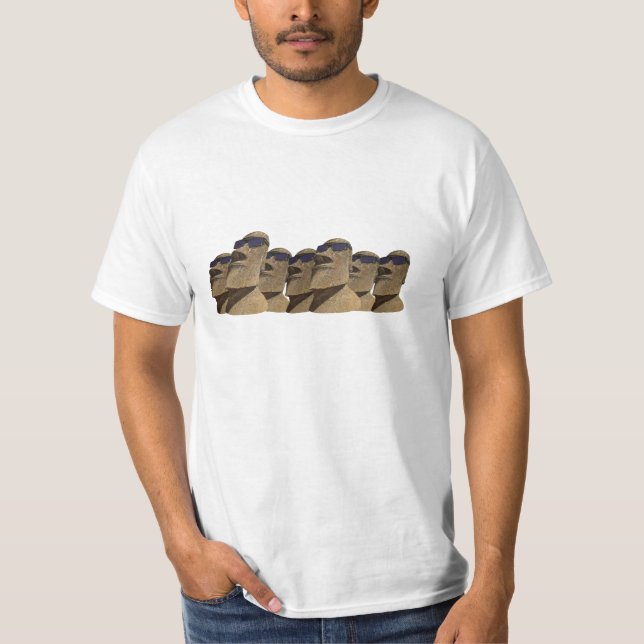 Sept hanche Moai - T-shirt de valeur (Devant)