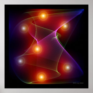Sept Soleils Espace Affiche Abstraite
