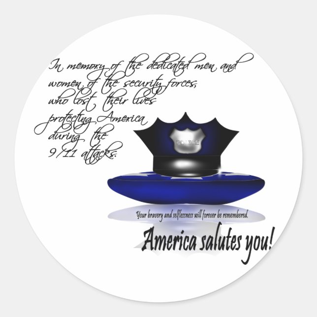 Septembre 11 World Trade Center Attaque Sticker (Devant)