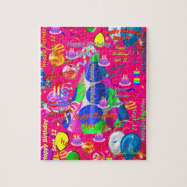 Septembre, 12 Anniversaire Jigsaw Puzzle (Vertical)