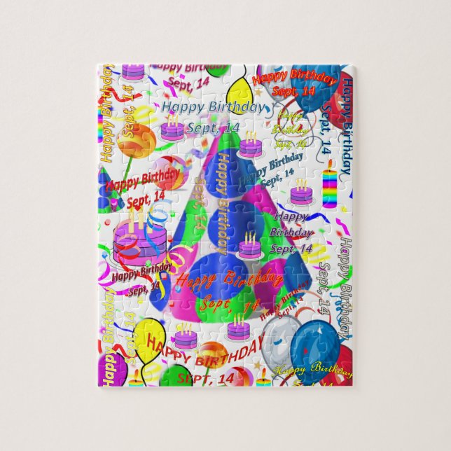 Septembre, 14 Anniversaire Jigsaw Puzzle (Vertical)