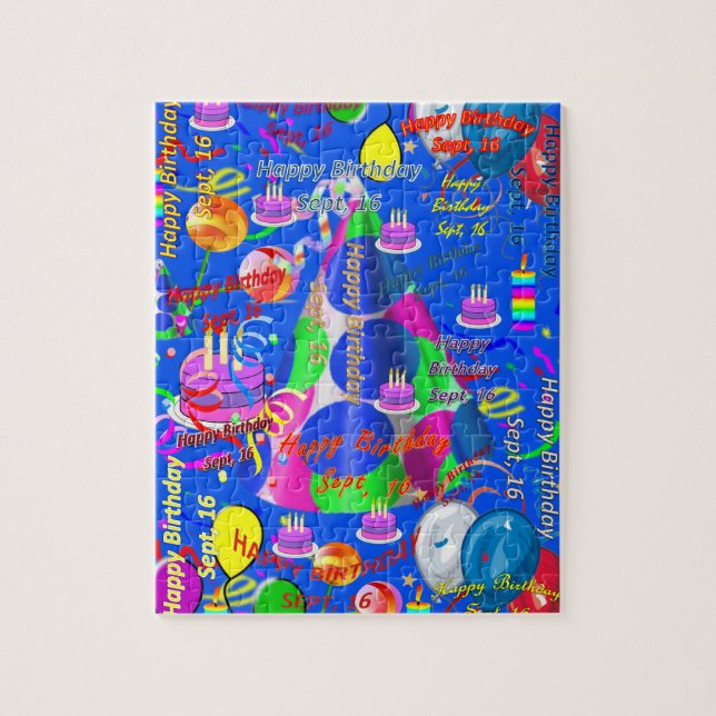 Septembre, 16 Anniversaire Jigsaw Puzzle (Vertical)