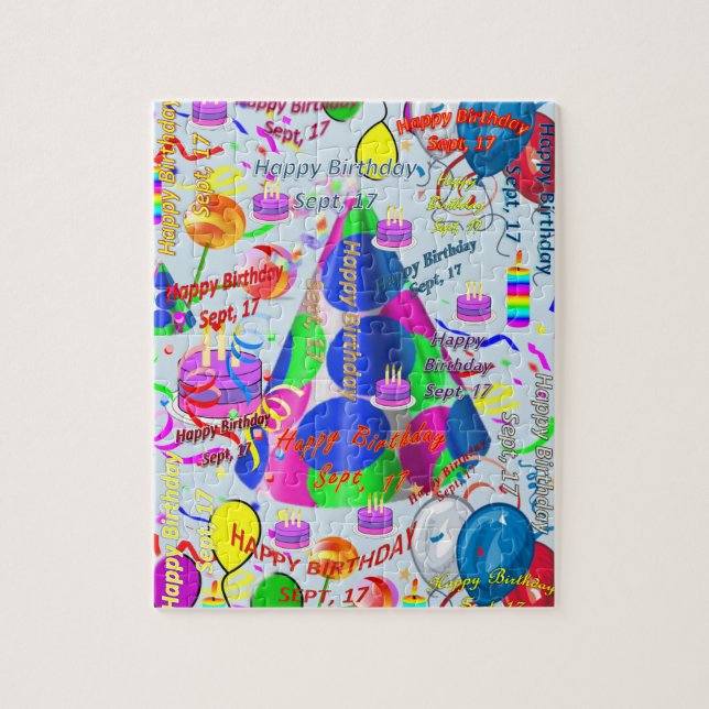 Septembre, 17 Anniversaire Jigsaw Puzzle (Vertical)