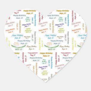 Septembre, 17 Anniversaire Sticker