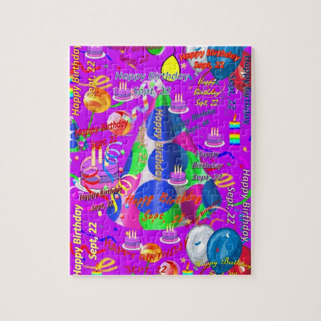 Septembre, 22 Anniversaire Jigsaw Puzzle (Vertical)